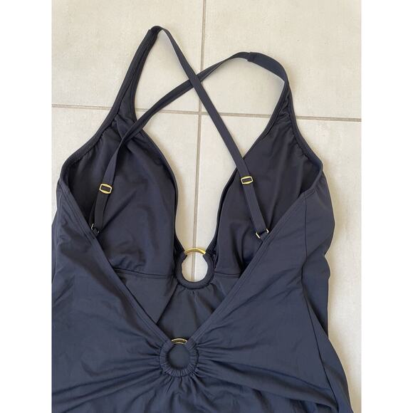 Bleu Rod Beattie Swim One Piece Swimsuit Criss Cross Swimwear - Picture 4 of 5